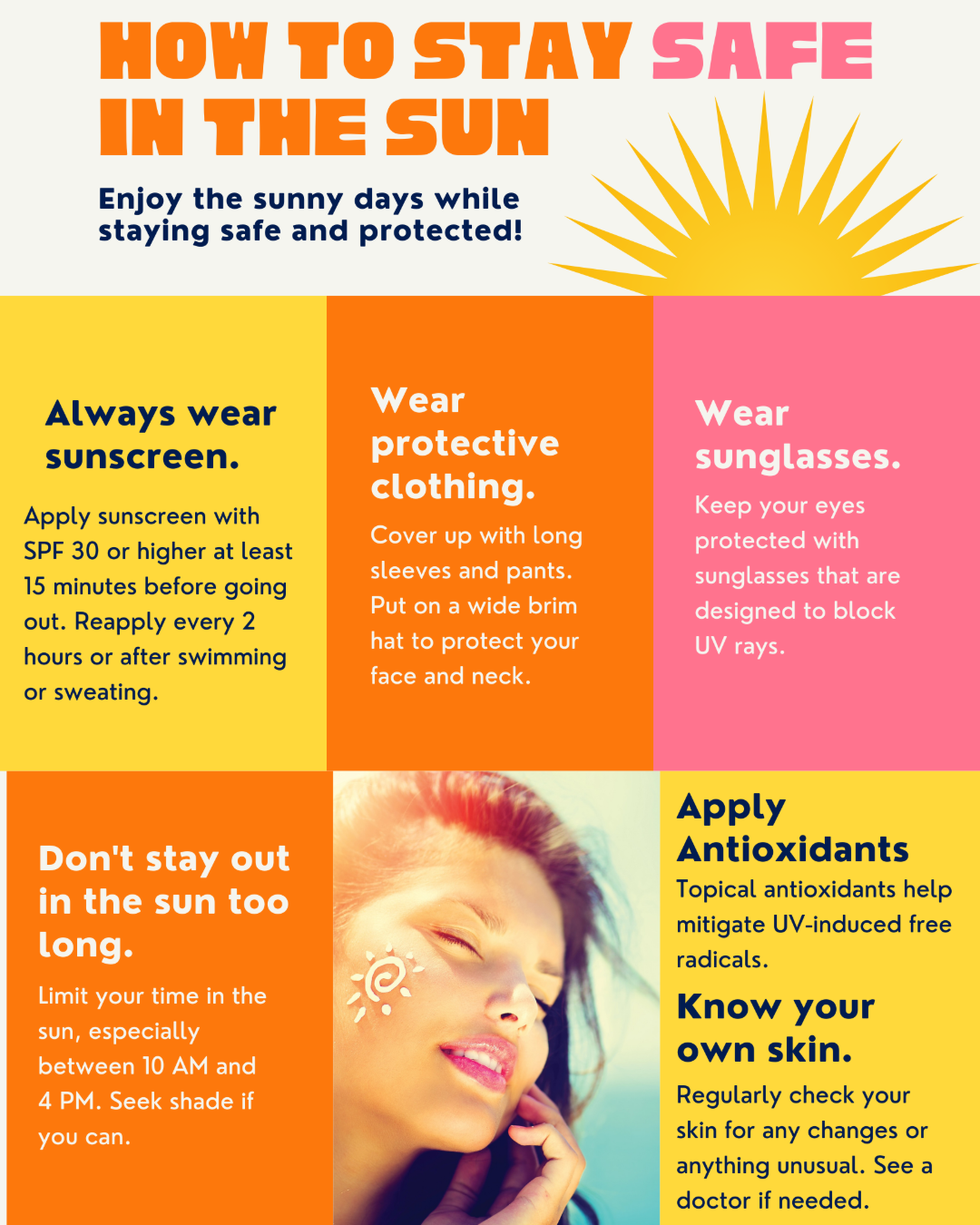 Tips for staying safe in the sun!